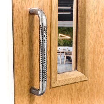 CLEAR Antibacterial Pull Door Handle Wrap