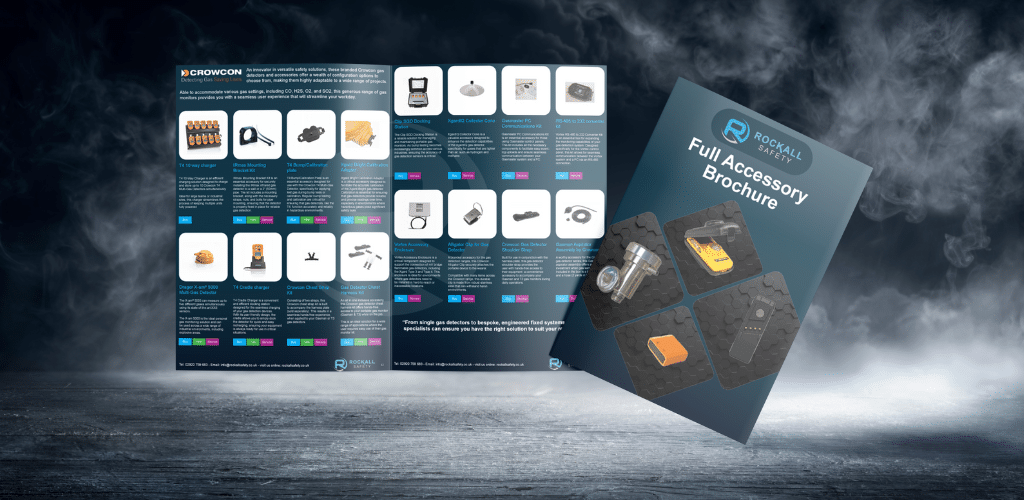 Gas Detection Accessories Guide on a smoky dark background